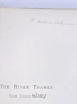 Rare 1st EDITION BOOK OF THE THAMES 1885 London England River Antique Gilt HC