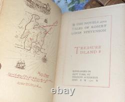 Rare 26 Volume 1902 Robert Louis Stevenson Antique Book Set Leather Bound