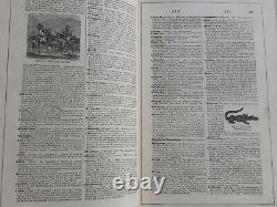Rare ANTIQUE 1879 ZELL'S CONDENSED CYCLOPEDIA Encyclopedia in ONE VOL BOOK Maps
