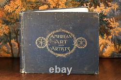 Rare American Art and Artists Antique Victorian Illustrated Book (1894)