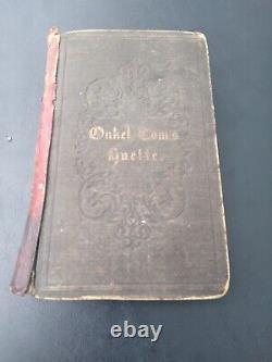 Rare Antique 1853 German Edition Uncle Tom's Cabin Stowe Onkel Tom Hutte Book