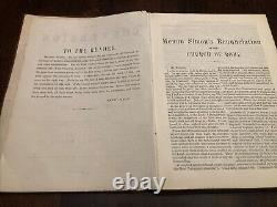 Rare! Antique 1871 Edition Of The complete works of Menno Simon Part one