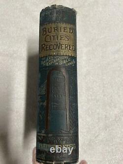 Rare Antique 1882 Buried Cities Recovered Or Exploration In Bible Lands Book