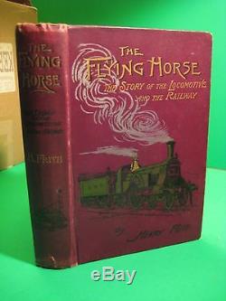 Rare Antique 1893 Flying Horse Trains Locomotives Railway Accidents History