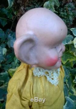 Rare Antique 1903 Yellow Kid Comic Character Doll