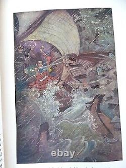 Rare Antique 1912 Davis Illustrated MYTHS & LEGENDS OF JAPAN Children Book