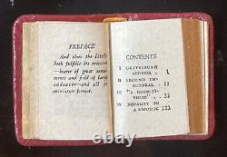 Rare Antique 1929 Kingsport Miniature Book Addresses of Abraham Lincoln
