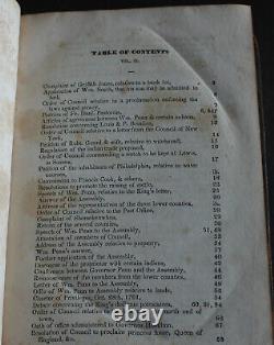 Rare Antique 3 Volume Book Set Colonial Records Pennsylvania 1838 Scarce Work