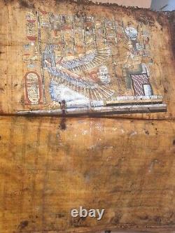 Rare Antique Ancient Egyptian Book 11 papyrus Gods Judgement Day king 1840 BC