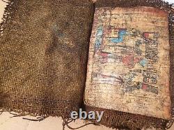 Rare Antique Ancient Egyptian Book 9 Papyrus Gods Hunting judgment protect1830BC
