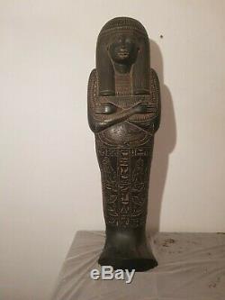 Rare Antique Ancient Egyptian Huge Ushabti Museum Quality Book Dead1860-1880BC