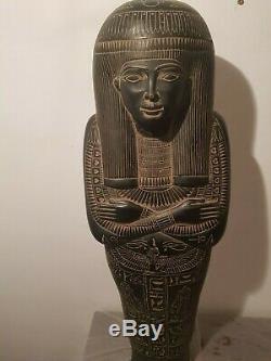 Rare Antique Ancient Egyptian Huge Ushabti Museum Quality Book Dead1860-1880BC