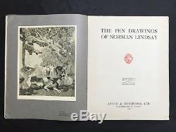 Rare Antique Art Book PEN DRAWINGS OF NORMAN LINDSAY 1918 Limited 1st Edition