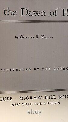 Rare Antique Before The Dawn Of History Charles Knight Hardcover Book Vintage