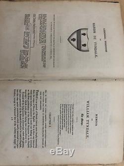 Rare Antique Bible Antique William Tyndale New Testament 1836/ 1526 Pub. Bagster