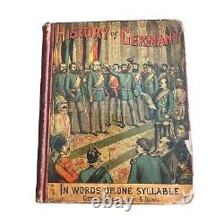 Rare Antique Book 1884 History of Germany in the words of one syllable