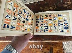 Rare Antique Book American Yacht List 1877 Advertising Flags Names