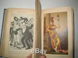 Rare Antique Book Circus & Theater Life Pantomime Black Art Magic Opera Color