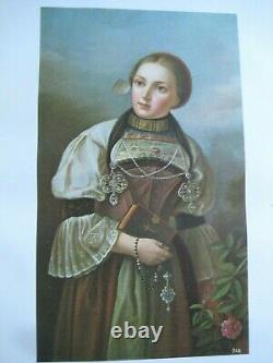 Rare? Antique Book Costumes Of Switzerland 12 Color Plates + Many B/w + Pattern