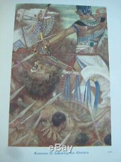 Rare Antique Book Egyptian Gods & Heroes Ancient Kings Ra Isis Egypt Pyramids