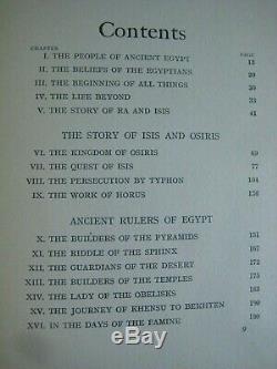 Rare Antique Book Egyptian Gods & Heroes Ancient Kings Ra Isis Egypt Pyramids