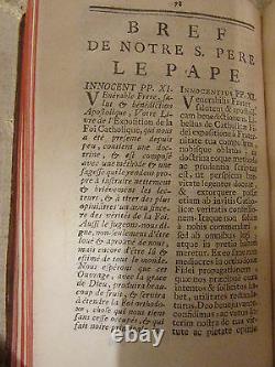 Rare Antique Book Of Exposition De La Doctrine De L'eglise Catholique 1756