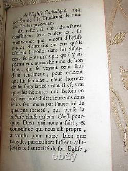Rare Antique Book Of Exposition De La Doctrine De L'eglise Catholique 1756