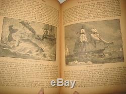 Rare Antique Book Savage World Animals Dinosaurs Monsters Darwinism 1500 Picts