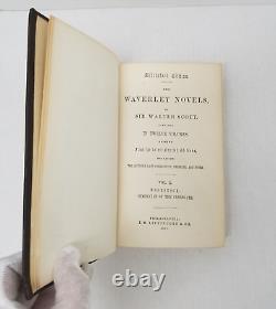 Rare Antique Book. Sir Walter Scott, The Waverly Novels in 12 Vol 1860 Abbotsford