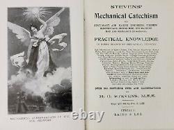 Rare Antique Book Stevens Mechanical Catechism c1899 Marine Engineers A5