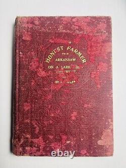 Rare Antique Book The Honest Farmer From Arkansaw On A Lark Seein' The West