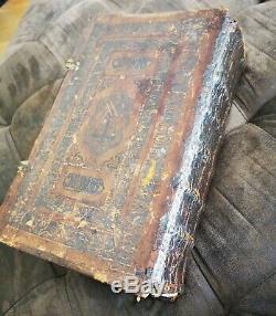 Rare Antique Book with Brass Clasps, Russian Orthodox- Psalter, Great Condition