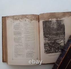 Rare Antique Books 1877 Vol. 1 & 2 A New Library Of Poetry And Song Bryant