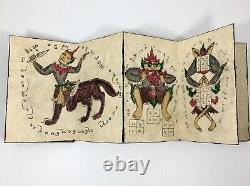 Rare Antique Burmese Tattoo Book / Burmese Parabaik Handmade Original Artwork