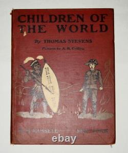 Rare Antique Children Of The World Abc Nations Book Thomas Stevens 1st Ed. 1903