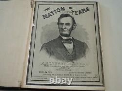 Rare Antique Civil War Era Abraham Lincoln Memorial Sheet Music Bound Album Book