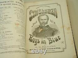 Rare Antique Civil War Era Abraham Lincoln Memorial Sheet Music Bound Album Book