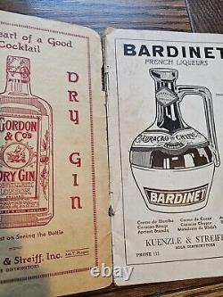 Rare Antique Cocktail Book Bartender One Hundred And One Drinks As Gordon's Gin