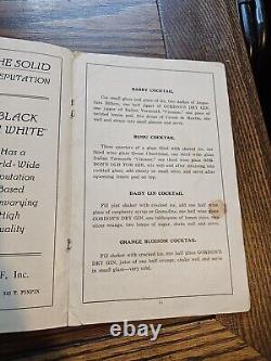 Rare Antique Cocktail Book Bartender One Hundred And One Drinks As Gordon's Gin