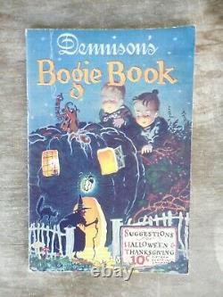 Rare Antique Dennison's Bogie Book 1925 Halloween & Thanksgiving Decorations