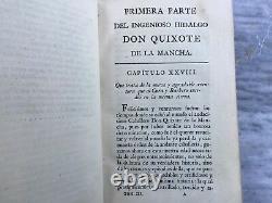 Rare Antique Don Quixote 1778 Leather Ibarra Edition in Spanish