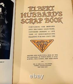 Rare Antique Elbert Hubbard's Scrap Book Upside Down Copyright 1923 Roycrofters