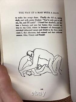 Rare Antique Erotica Book 1911 The Way of a Man with a Maid with Illustrations