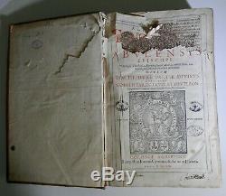 Rare Antique Esoteric Early 17th Century Original 1613 Folio Occult / Witchcraft