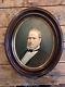 Rare Antique Framed Portrait Of Brigham Young Mormon Circa 1877