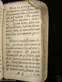 Rare Antique French Book Dated 1629 Latin Text
