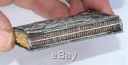 Rare Antique Georgian George III Period Filigree Silver Needle Case / Book