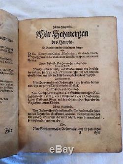 Rare Antique German Medical Book published in 1595 PRICE REDUCED