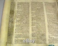 Rare Antique Giant Complete Torah scroll On Parchment Poland Ca 1650 Judaica