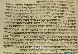 Rare Antique Giant Complete Torah scroll On Parchment Poland Ca 1650 Judaica